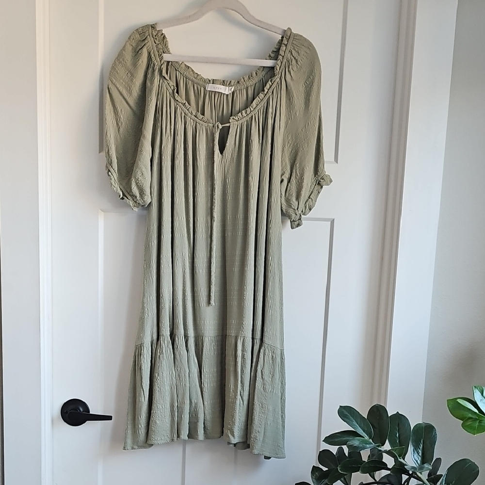 Lush Sage Green Midi Dress
